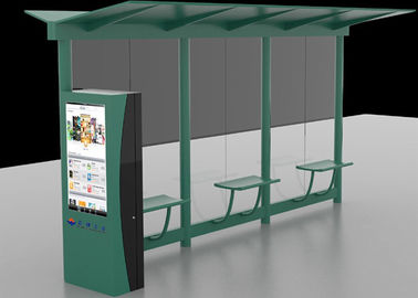 Автоматический Signage LCD напольный цифров, система рекламы укрытия автобусной остановки цифров