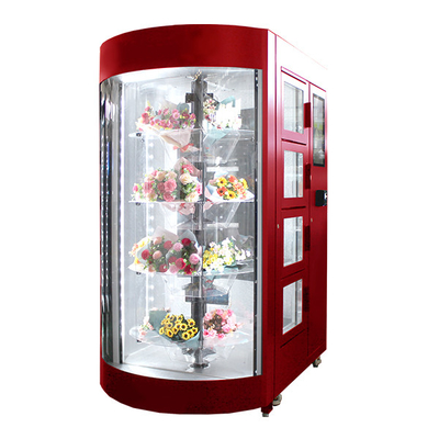 Автомат цветка торгового центра больницы автоматический с прозрачной Refrigerated полкой системой Humidification