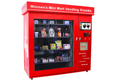 Коммерчески парки Vending киоск, автоматическая предоплащенная станция торгового автомата еды карточек