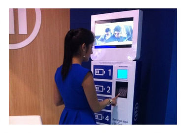 Синьяге цифров шкафчиков станции перезарядки сотового телефона Вифи финансовой рекламы банка мобильный