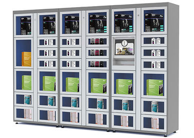 24 электронных часа шкафчиков торгового автомата экрана касания с оплатой монетки/банкноты/карты