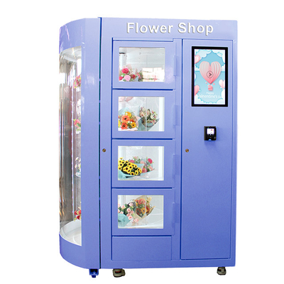 Автомат цветка 360 вращений с прозрачной Refrigerated полкой системой Humidification