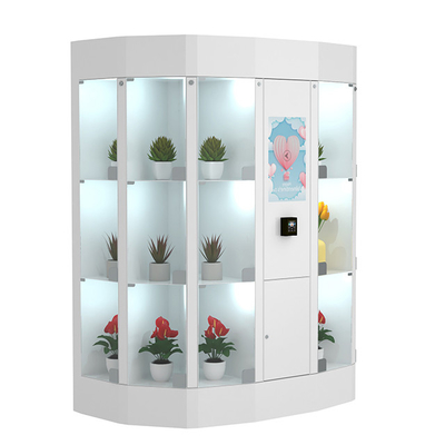 Шкафчик торгового автомата цветка экрана касания 22 дюймов с системой охлаждения холодильника