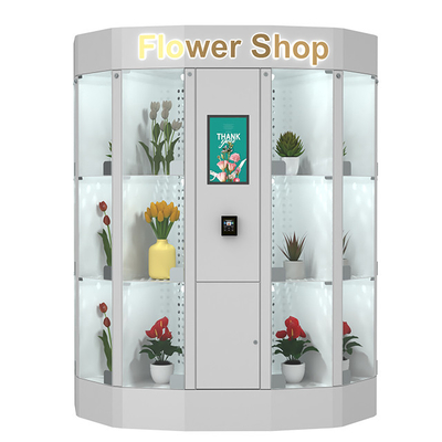 Шкафчик торгового автомата цветка обслуживания собственной личности автоматический 24 часа для цветочного магазина