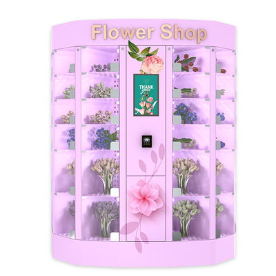 Умный шкафчик торгового автомата цветка системы охлаждения холодильника 22 дюйма с высокой эффективностью