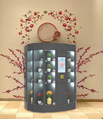 Круглый автомат холодильника распределителя цветка с умным охлаждая шкафчиком 120V