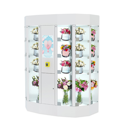 Круглый автомат холодильника распределителя цветка с умным охлаждая шкафчиком 120V