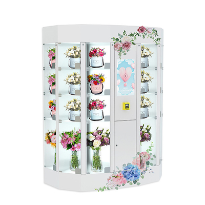 Шкафчики торгового автомата цветка 22 дюймов удобные подвергают стальной шкаф механической обработке