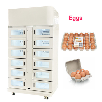 Сенсорный экран Ферма банкомат Бизнес Самоуправление Умные упакованные яйца холодильный торговый шкаф
