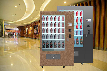 Автомат бутылки вина дизайна Winnsen с конвейерной лентой системы охлаждения экрана касания рекламы 32inch