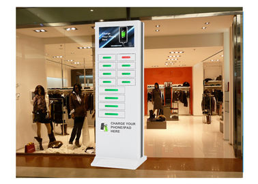 Зарядная станция сотового телефона рекламы сети с 12 быстрыми шкафчиками обязанности