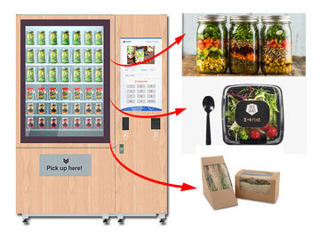 Автомат салата сока Виннсен, здоровый шкафчик торгового автомата еды с системой подъема