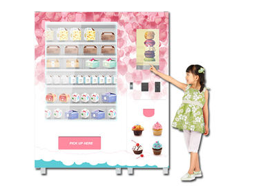 Автомат закуски хлеба пирожного рекламы оплаты кода КР с системой лифта