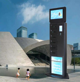 Свободные стоящие зарядные станции сотового телефона 6 цифров электрических обеспечивают шкафчики