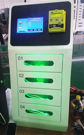 Дверь 4 обеспечивает зарядные станции сотового телефона шкафчика для аэропорта с акцептором монетки и читателем кредитной карточки