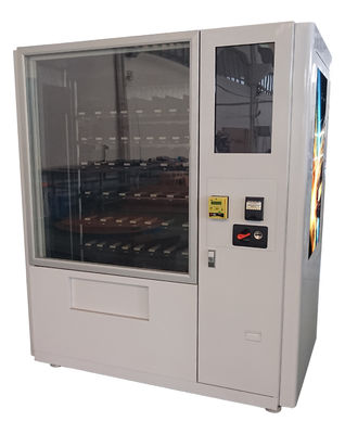 Автомат закуски еды выплаты по кредитной карточке Билл монетки с удаленными платформой и рекламой