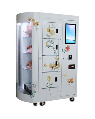 Розовый автомат обслуживания собственной личности свежего цветка с системой охлаждения показа окна дистанционного управления прозрачной