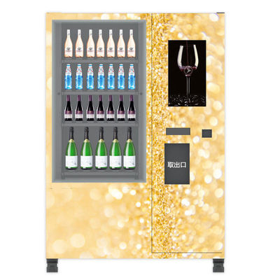 Автоматическая бутылка шампанского пива игристого вина большого экрана самообслуживания может автомат для оборудования безопасностью
