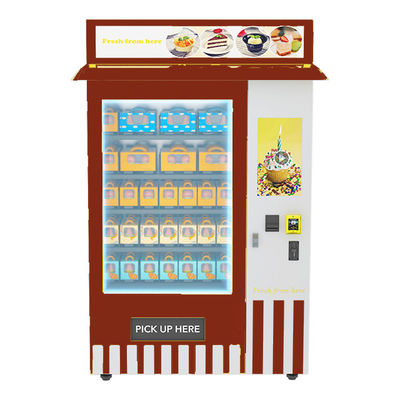 Рекламирующ касание LCD чеканьте управляемый автомат еды с системой охлаждения