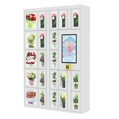 24/7 различных автоматов шкафчика цветков дверей с 15,6» читателями кредитной карточки экрана