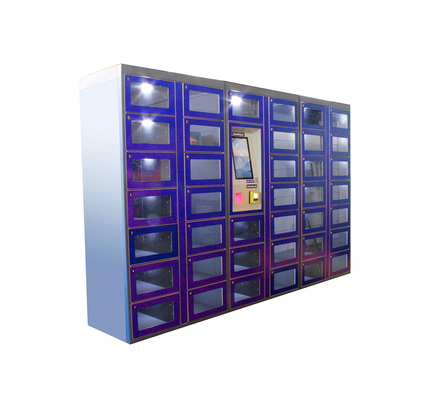 Прозрачная платформа дистанционного управления экрана рекламы шкафчика торгового автомата дверей