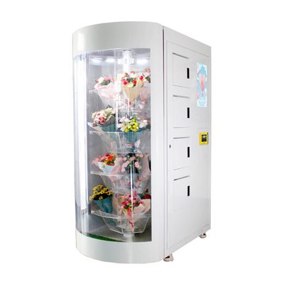 24 ночного магазина самообслуживания часа автомата свежего цветка с холодильником и увлажнителем