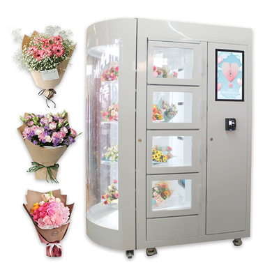 24 автомата свежих цветков букетов автоматизировал с СИД освещая дисплей