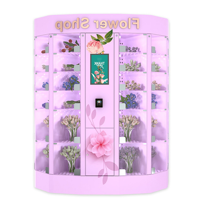 QR оплачивают карту Билл монетки шкафчика торгового автомата свежего цветка с экраном касания