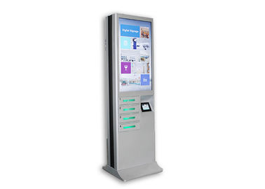 Chargeable Digital Signage Cell Phone Charging Lockers 43 Inch Big Lcd Screen
