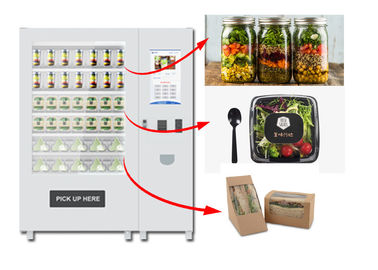 Рефригератед автомат салата автоматического плода свежий экран рекламы 22 дюймов