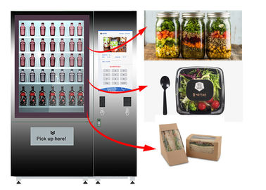 Здоровый шкафчик торгового автомата еды, автомат салата с системой дистанционного управления