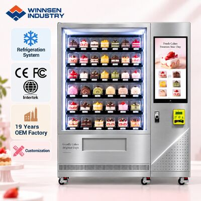 Качество Winnsen Automatic Cake Bread Vending Machine Cloud Management Remote Stock Alerts фабрика