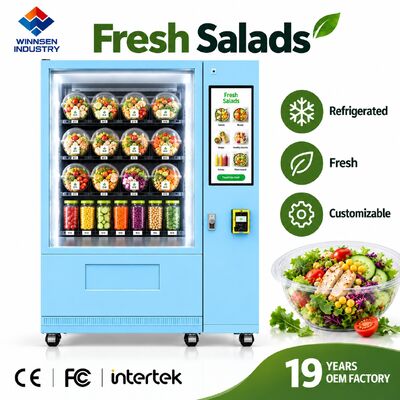 Качество Winnsen Cold Salad Vending Machine Fresh Healthy Bowls for Hospital Cafeteria Retail фабрика