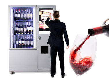 Роскошный автомат вина лифта с большой системой дистанционного управления экрана рекламы