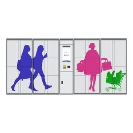 Электронный умный шкафчик камеры хранения багажа аэропорта кода Пин с оплатой карты и платформой удаленного управления