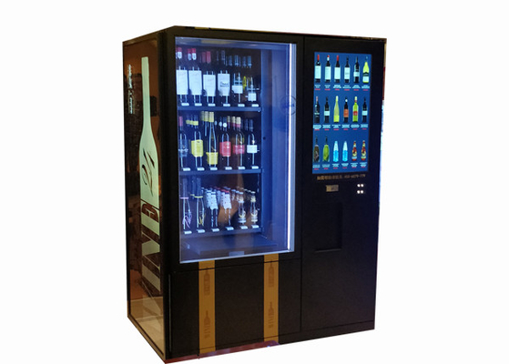 Lcd 24 часа автомата вина с рекламировать экран