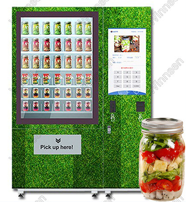 Автомат опарника салата кредитной карточки экрана касания