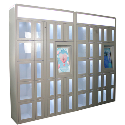 Автомат шкафчика холоднокатаной стали с рекламировать двери функции прозрачные