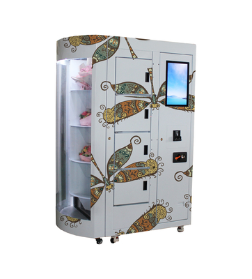 Прозрачный автомат свежего цветка полок 18,5 дюйма с контролем температуры влажности